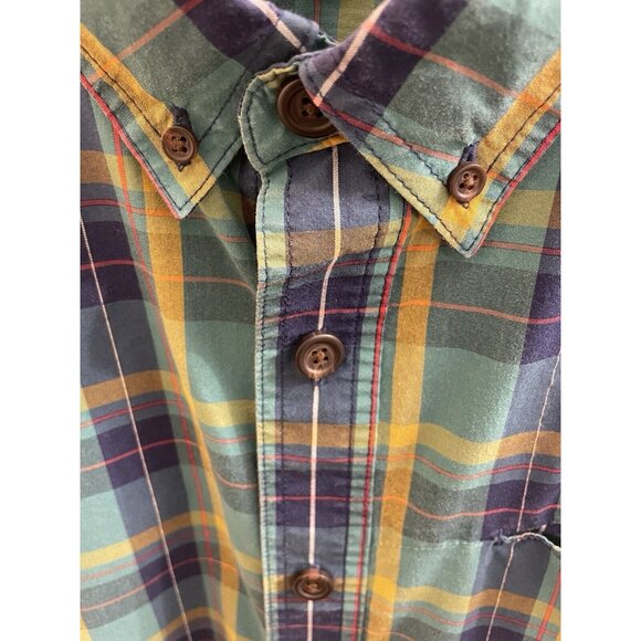 Alaskan Hardgear Duluth Button Up Shirt Short Sleeve Mens XL Green Plaid - Picture 5 of 10